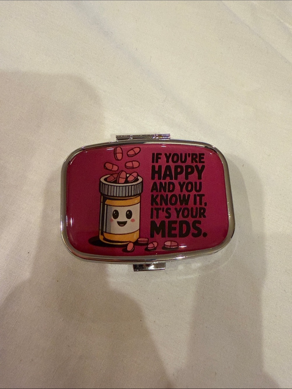 Metal Pill Case Organizer - Assorted Color Designs - Picture 13 of 15